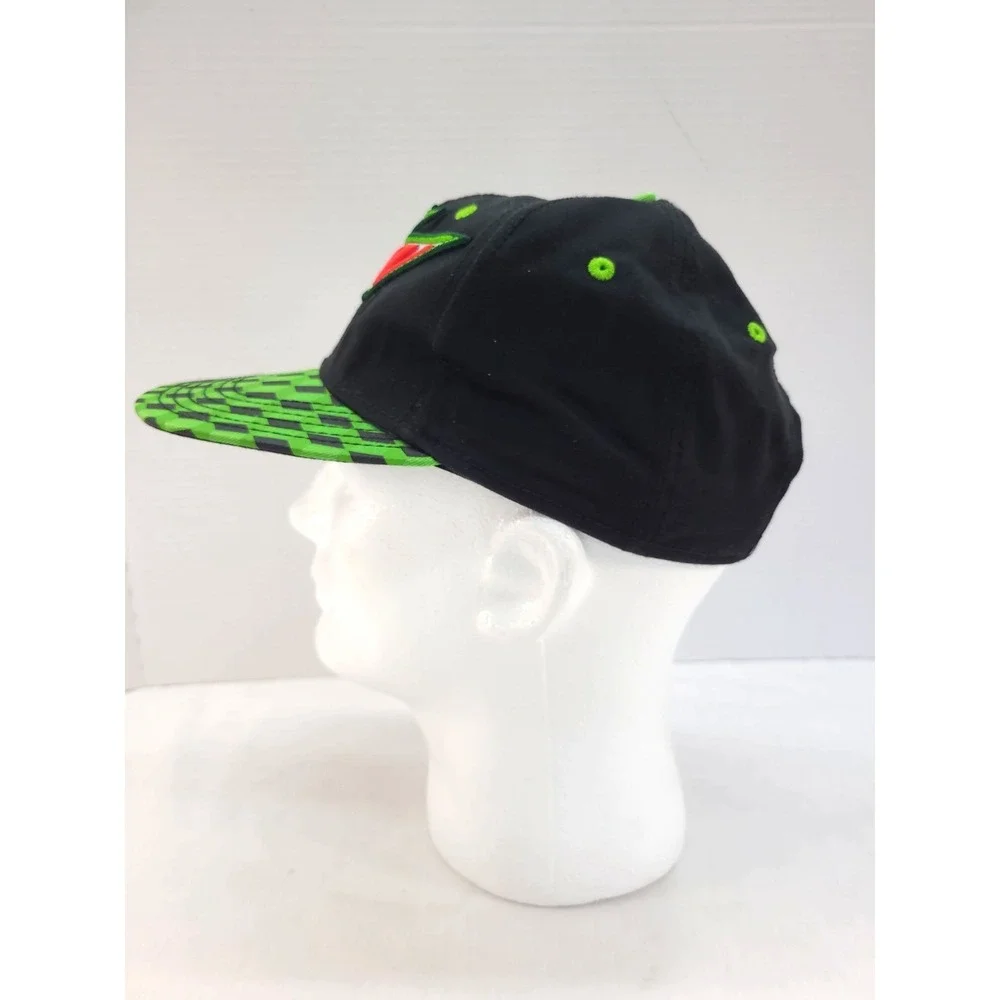 Vtg Mountain Dew Embroidered PepsiCo Checkered Trucker Snapback Hat Cap NWOT